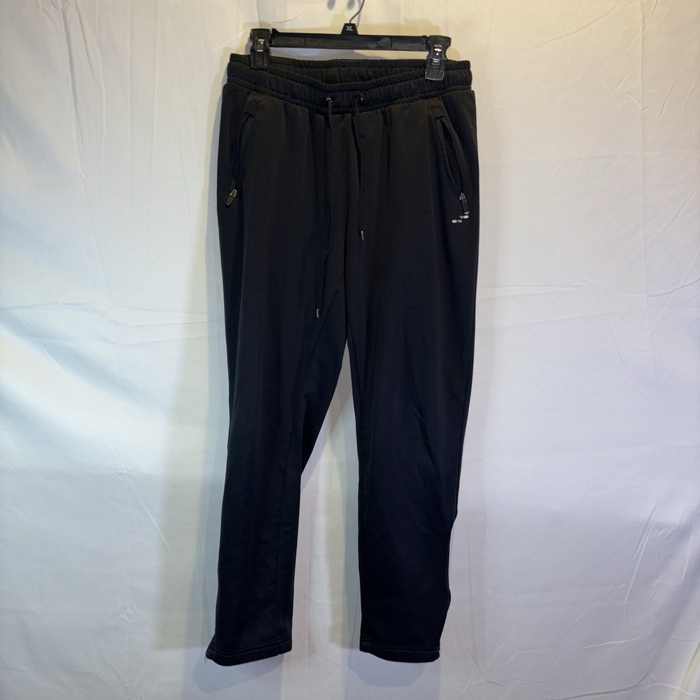 BCG Women's Athletic‎ Pants Large Black Joggers L Zipper